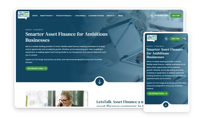 brochure website design example