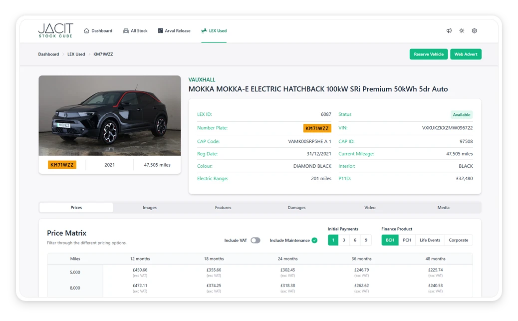 used car leasing portal