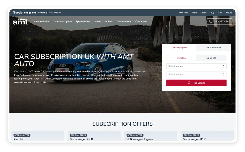 AMT Auto Car Subscription